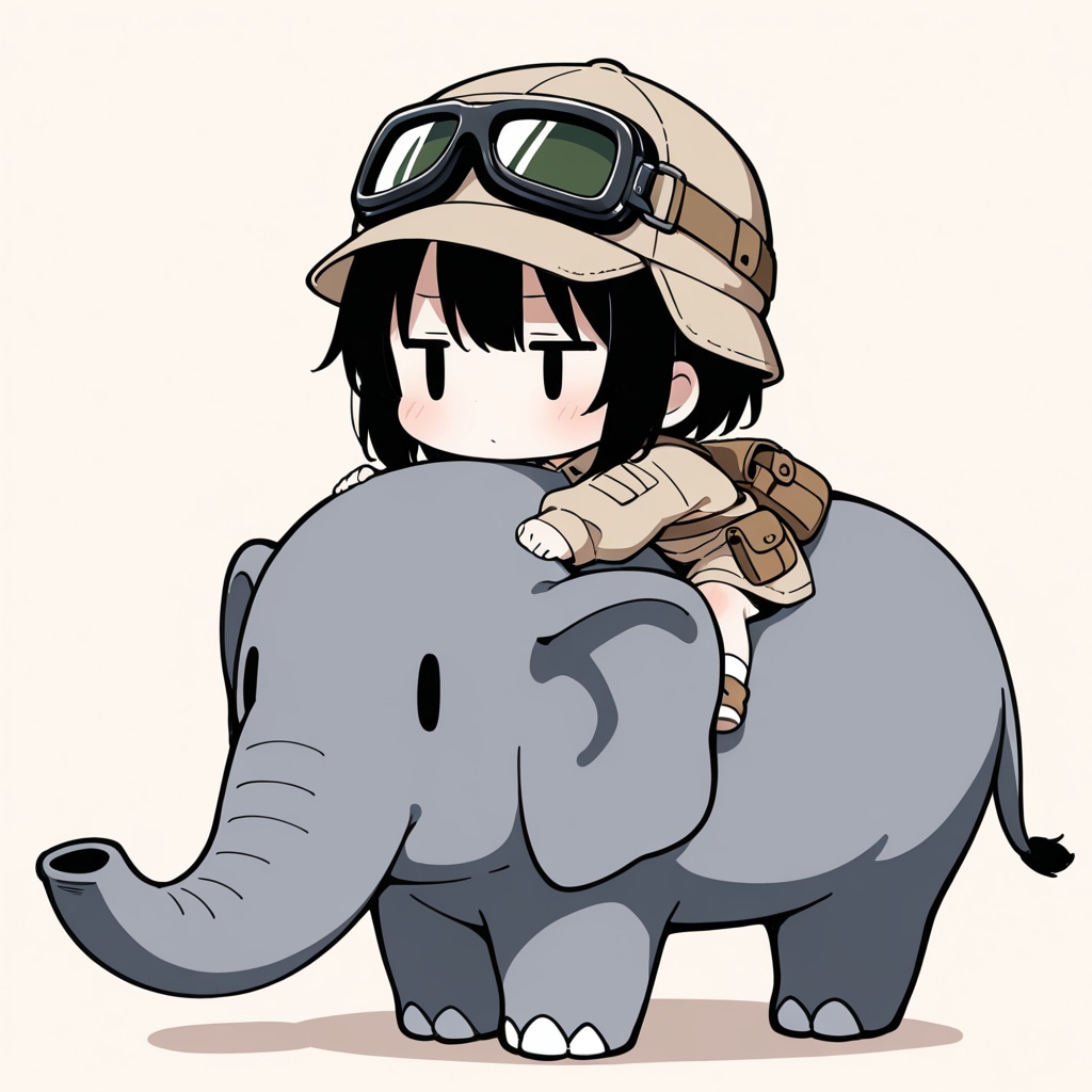 象にのってみる