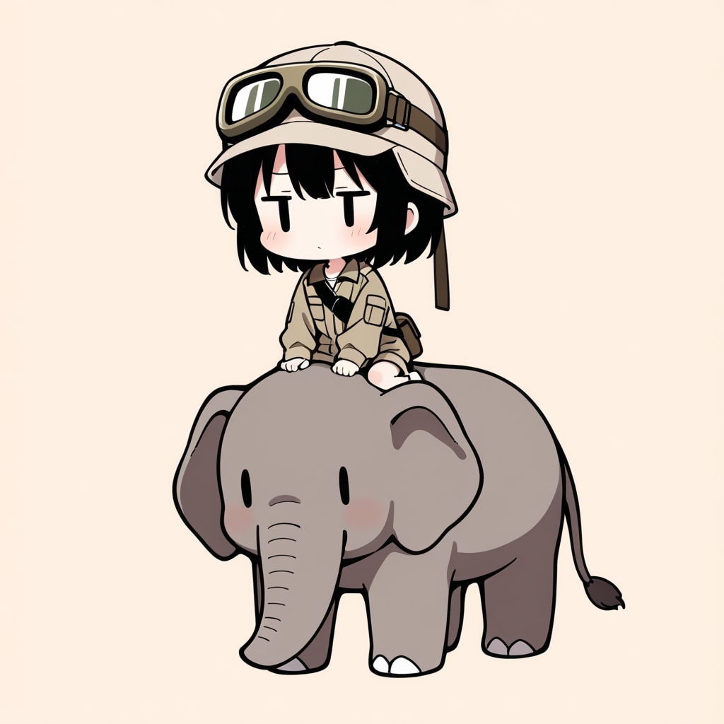 象にのってみる