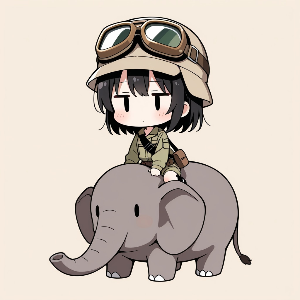 象にのってみる