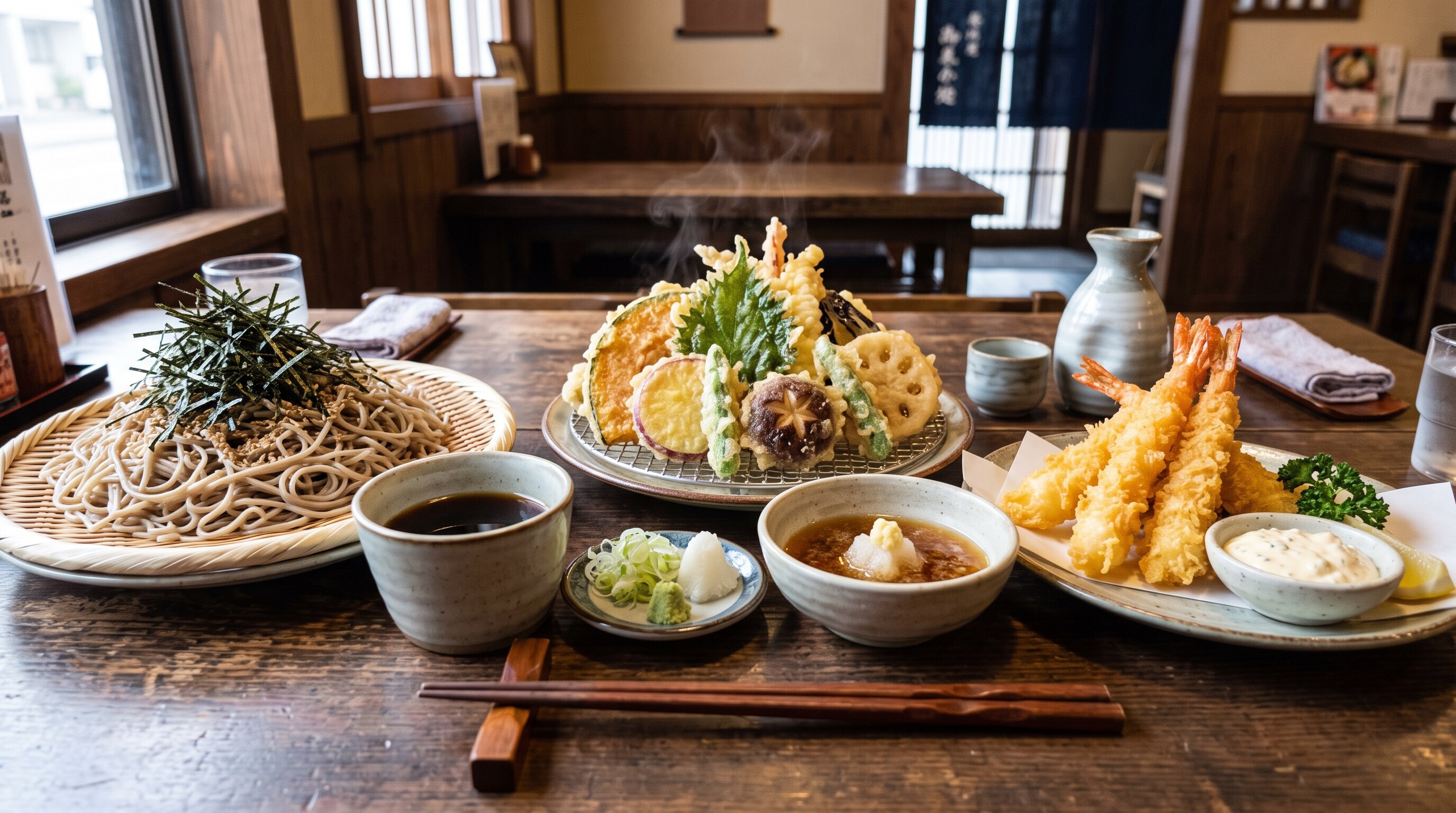 摩訶不思議食堂の野菜の天麩羅膳 | の人気AIイラスト・グラビア