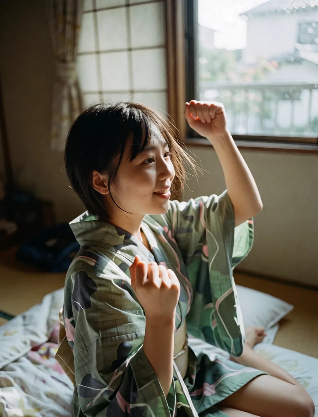 普通の子の浴衣
