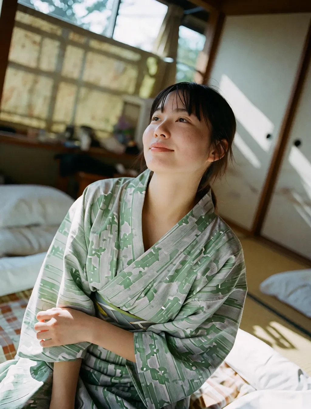 普通の子の浴衣