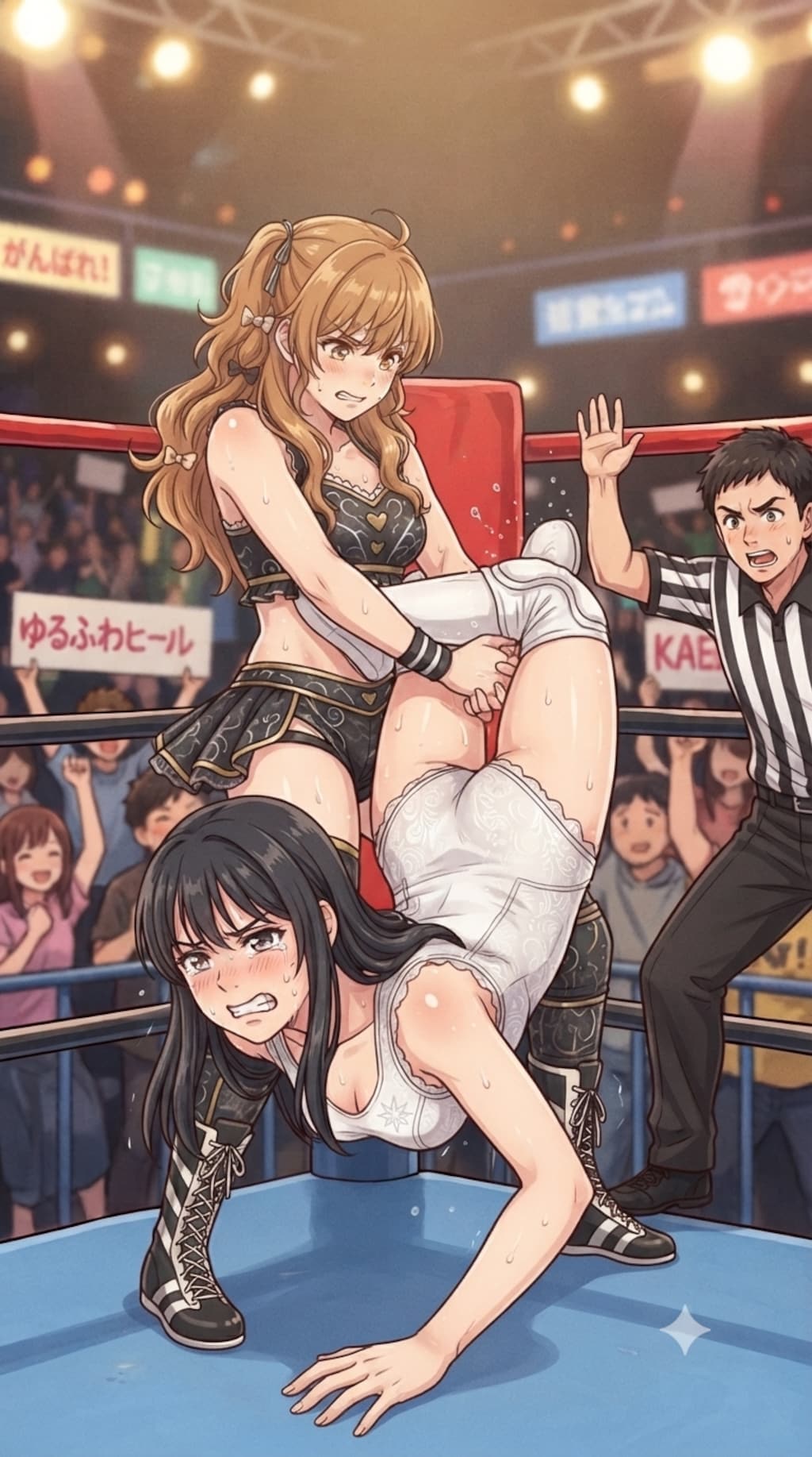 一コマ試合レスラーちゃん！