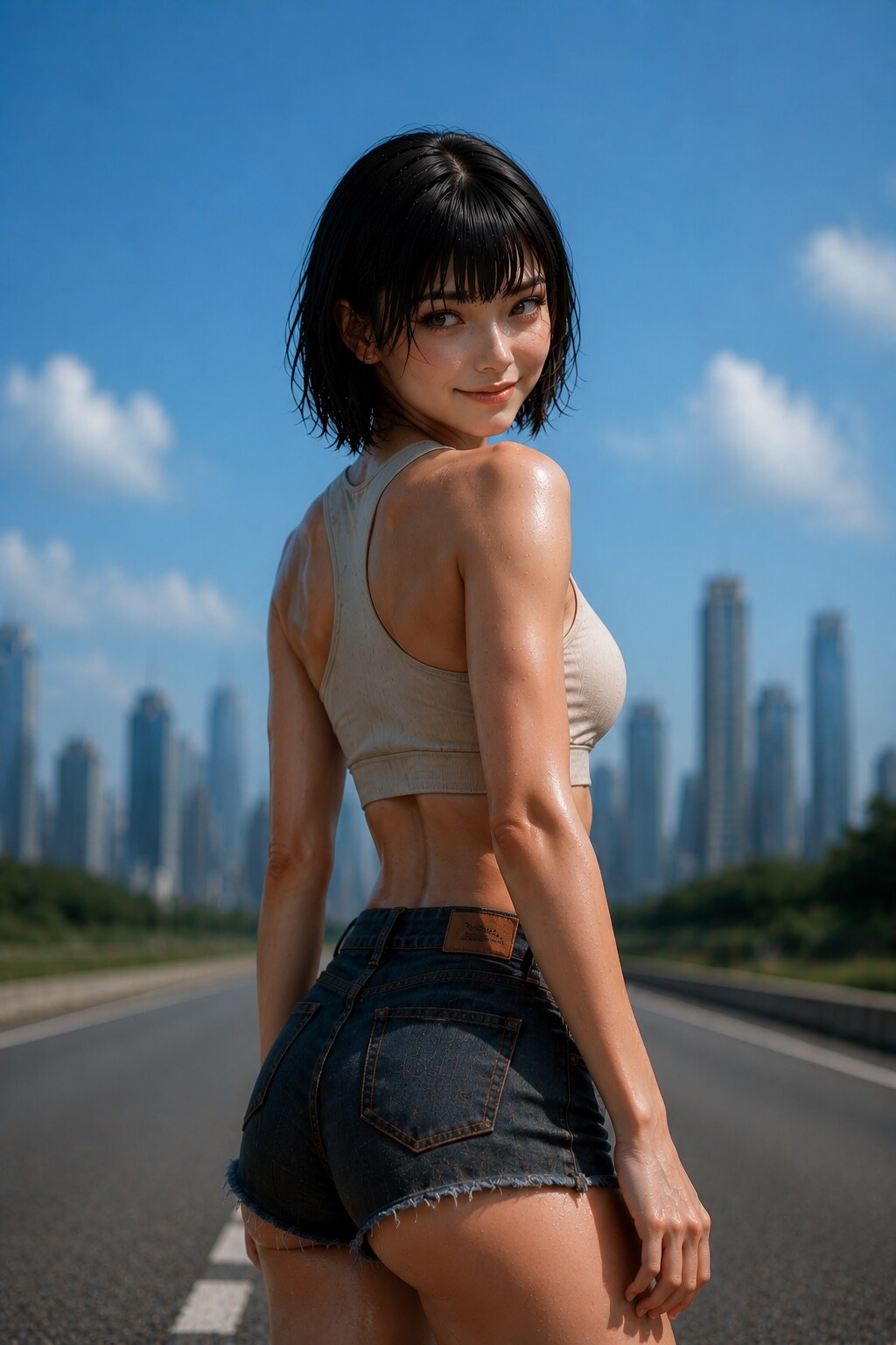 Leah on the highway #3