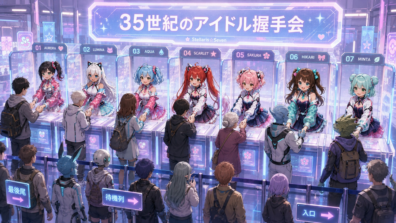 アイドル握手会！ | の人気AIイラスト・グラビア