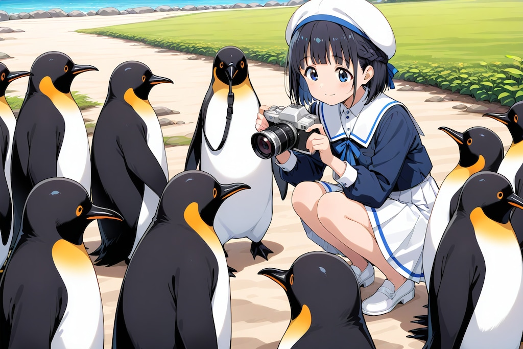 ペンギンと少女