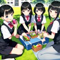 芝生でピクニック 5枚目