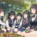 芝生でピクニック 6枚目