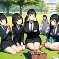 芝生でピクニック 7枚目