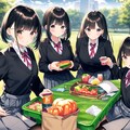 芝生でピクニック 4枚目