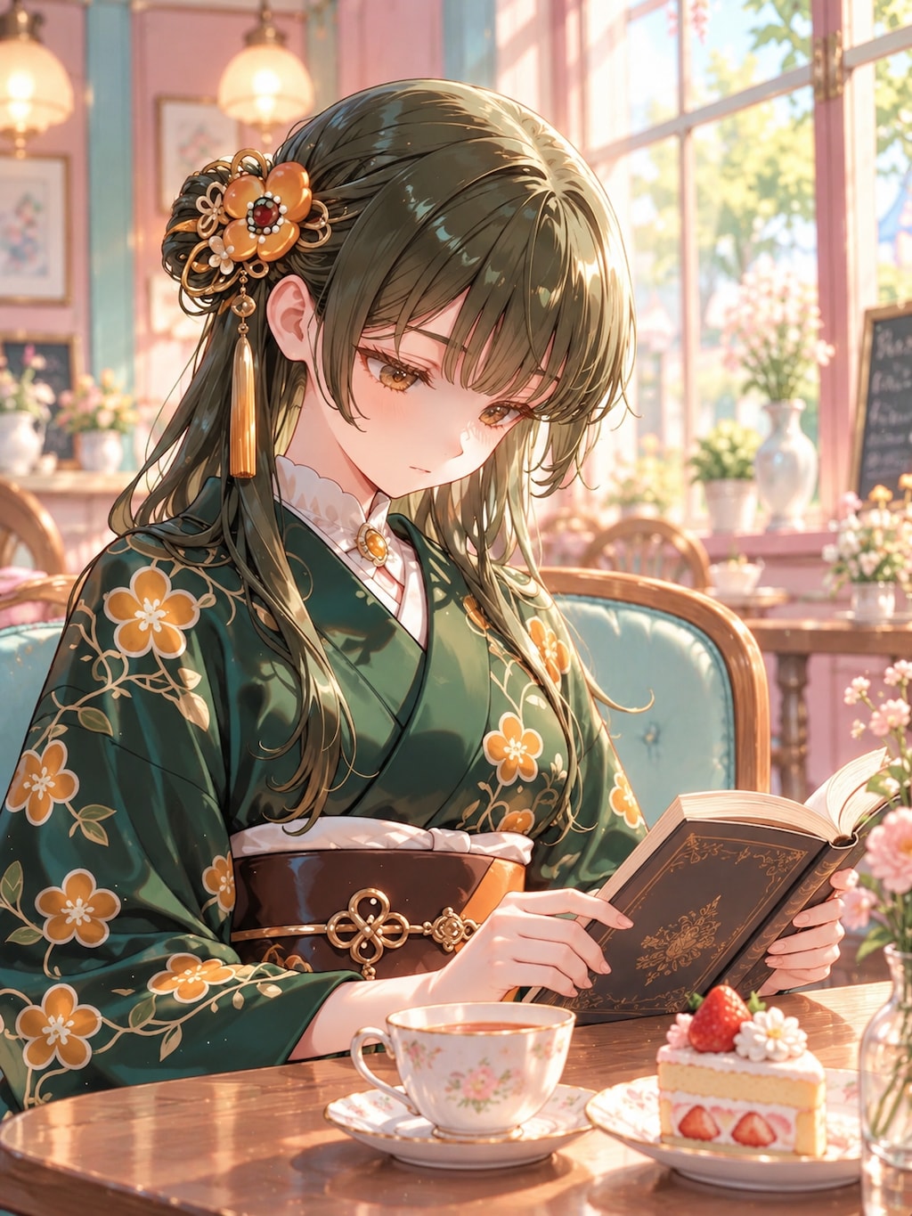 BONSAIちゃん、午後の喫茶店。