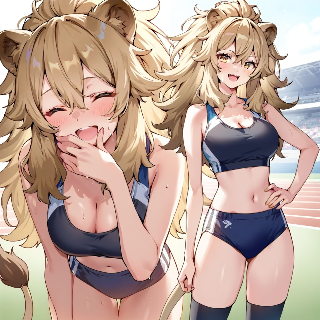 ライオンの擬人化！