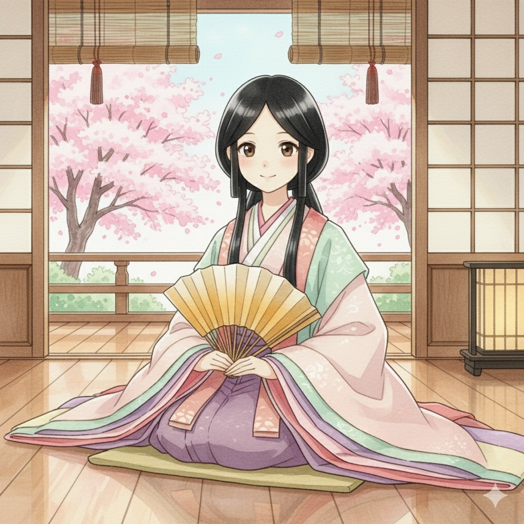 平安貴族女子（春）