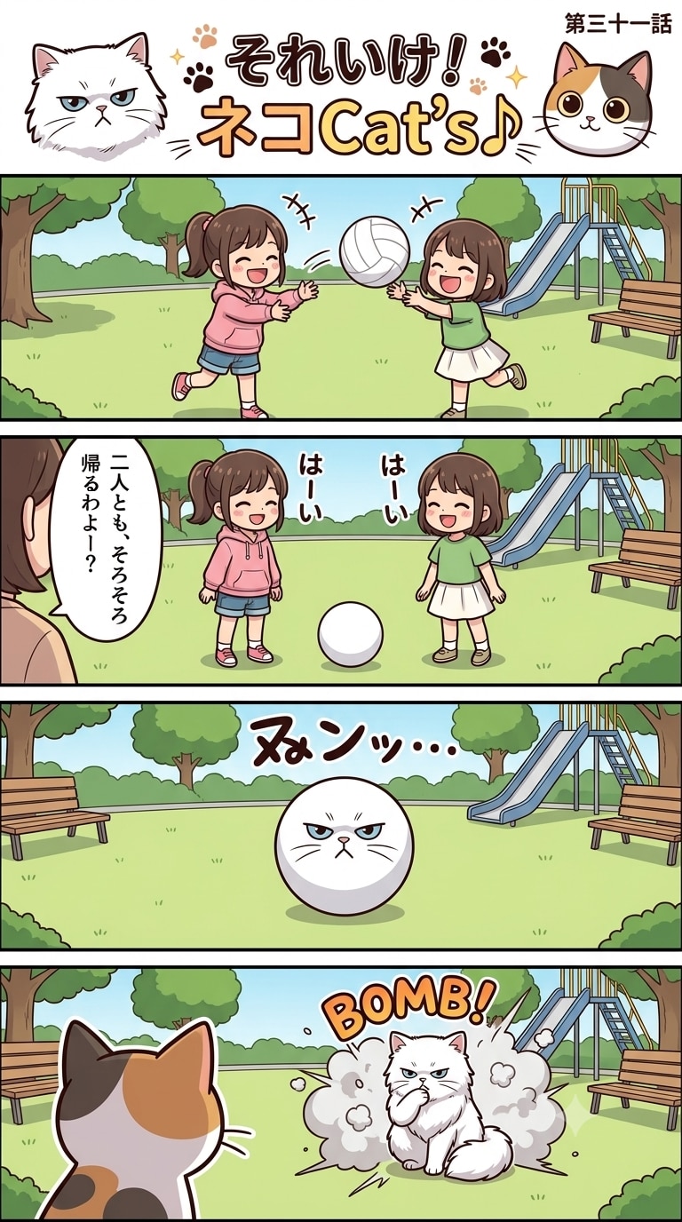 【31話】それいけ！ネコCat's♪(４コマ漫画)