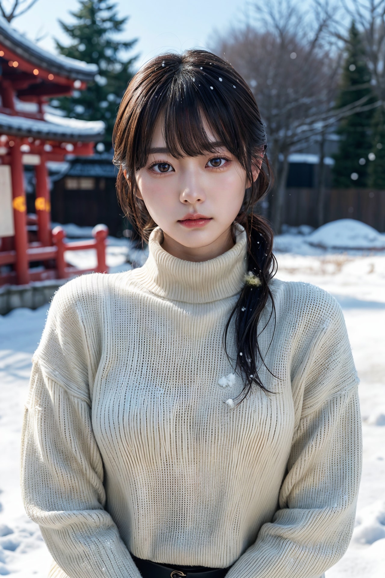 冬ガール 3/5 | の人気AIイラスト・グラビア