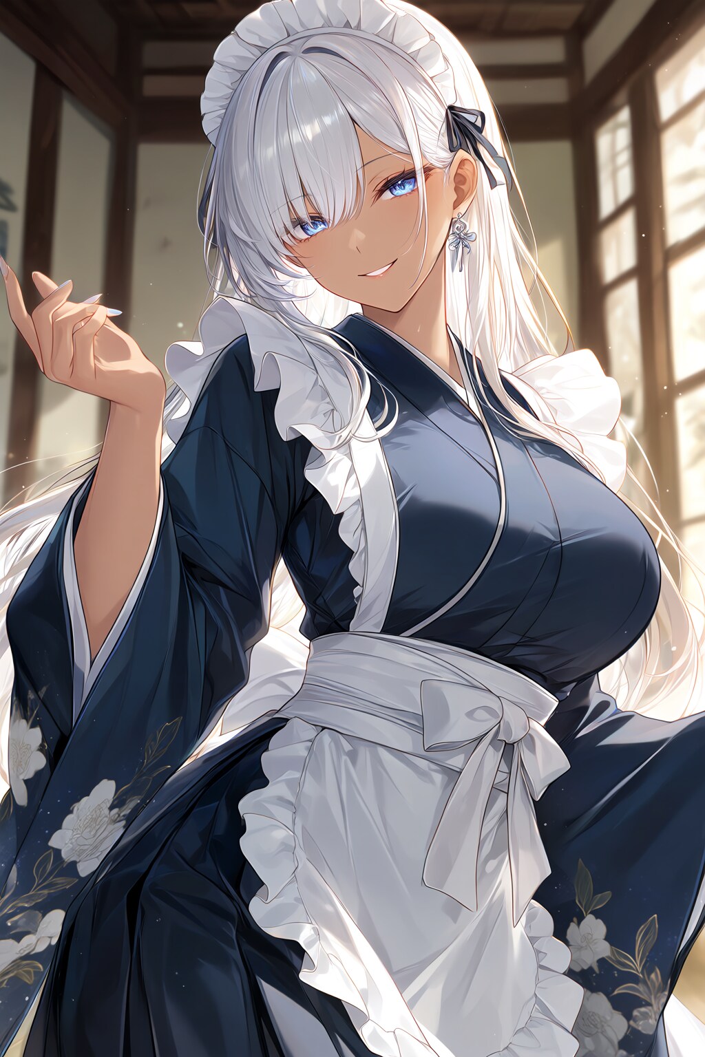 褐色和メイド2