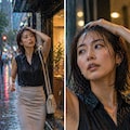 スコール、脇、ずぶ濡れ 4枚目