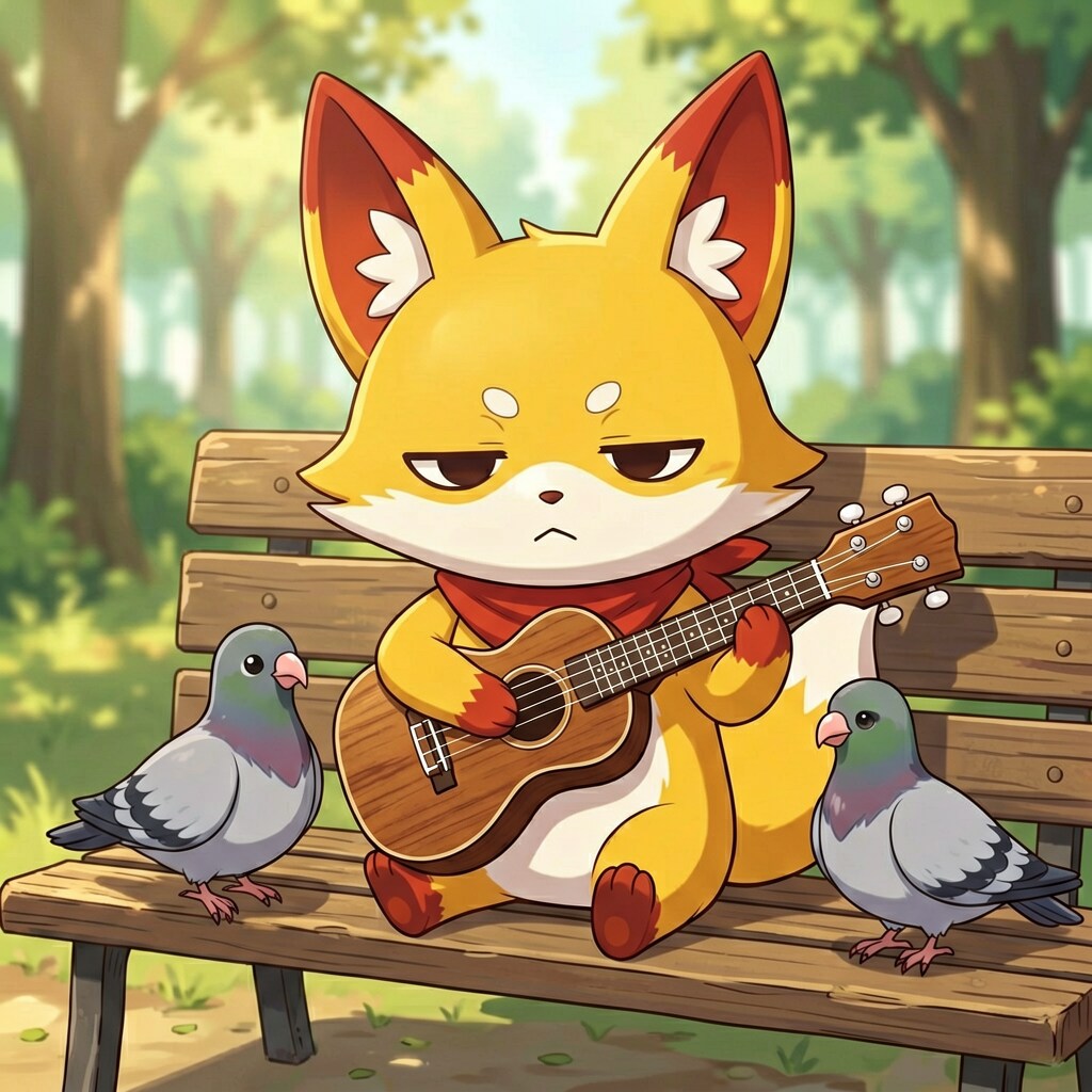 鳩に弾き語り