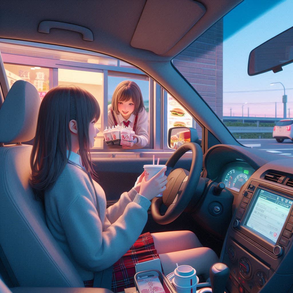 ドライブスルー | の人気AIイラスト・グラビア