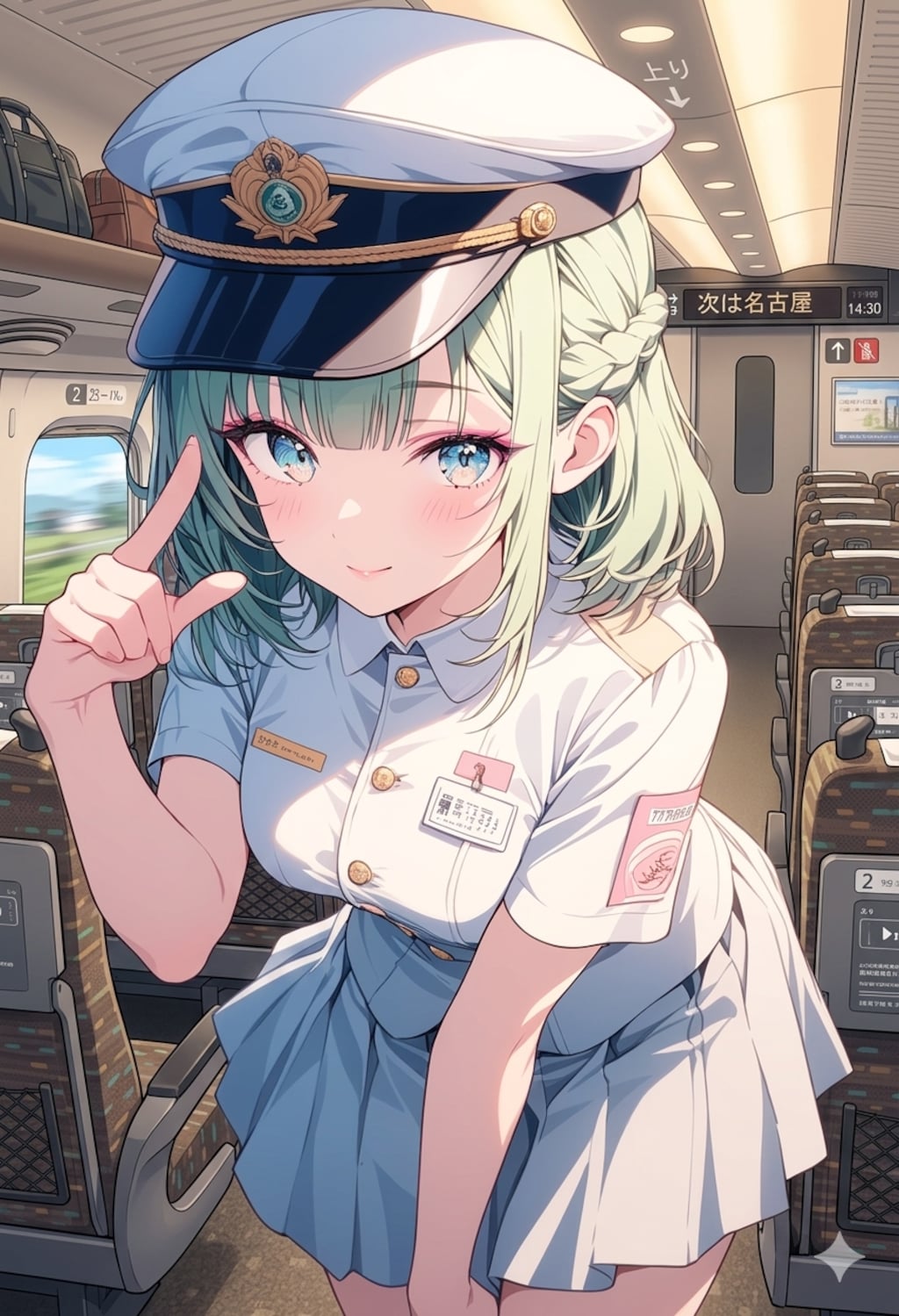 美人乗務員さん