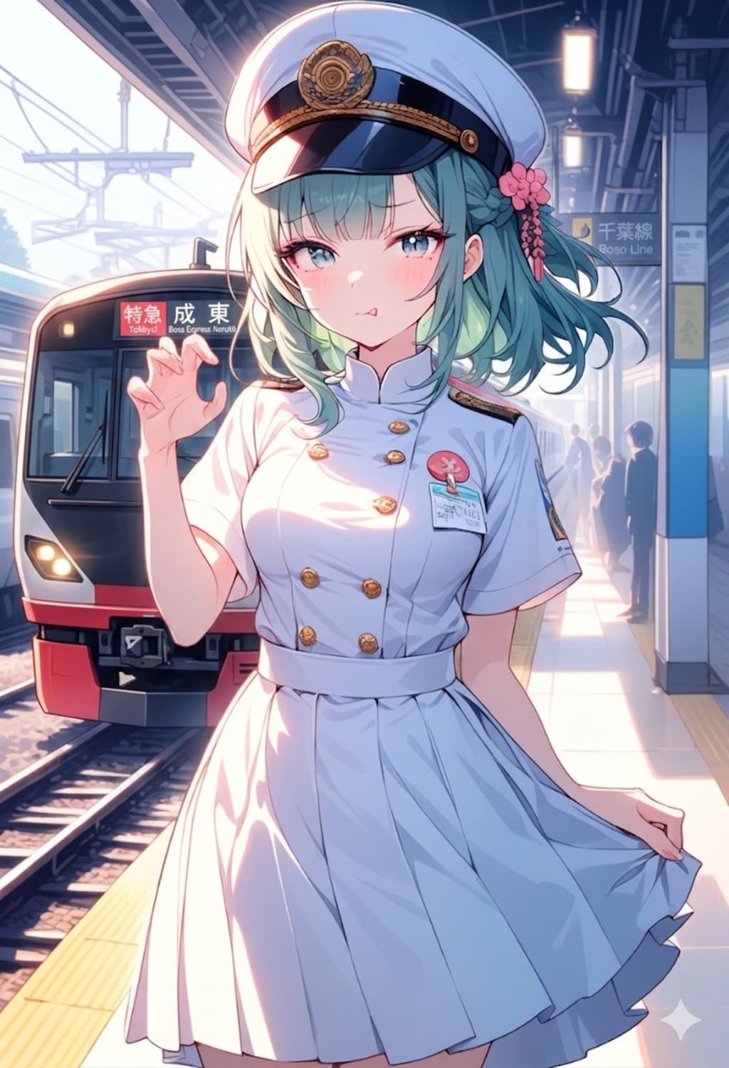 美人乗務員さん