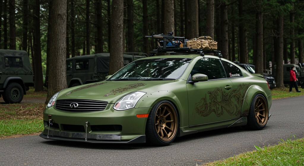 インフィニティクーペ軍用車