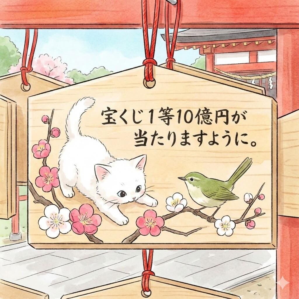 宝くじ１等10億円