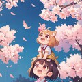 [5枚] 涙の桜の下で（花と少女・一般向けの１０） 5枚目