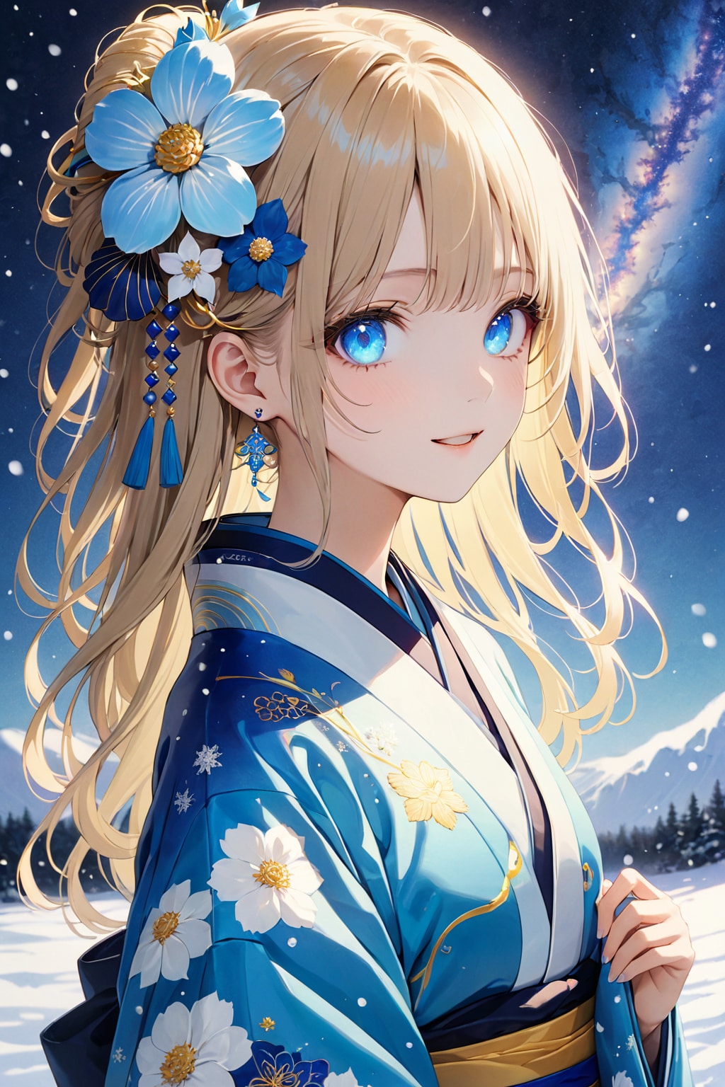 小鳥花陽葵(着物) | の人気AIイラスト・グラビア