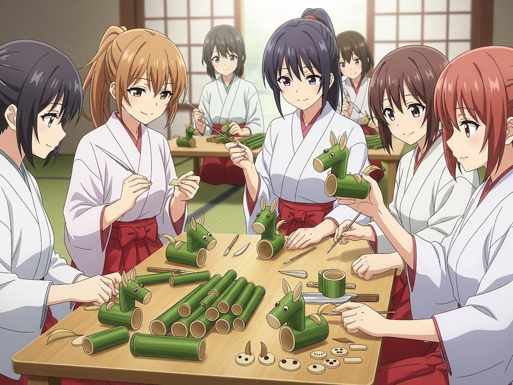 来年の干支の縁起物を作る