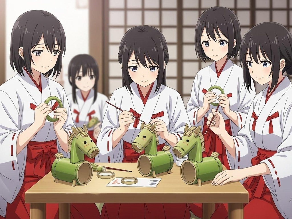 来年の干支の縁起物を作る