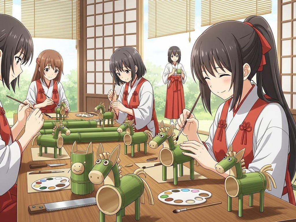 来年の干支の縁起物を作る