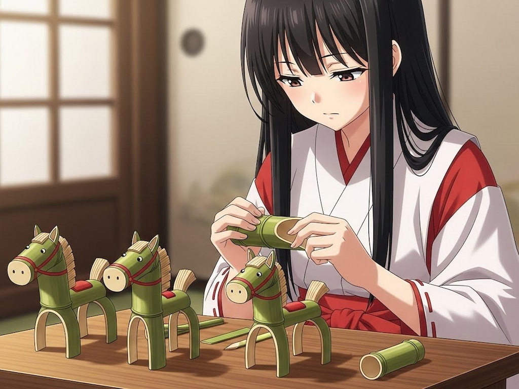 来年の干支の縁起物を作る