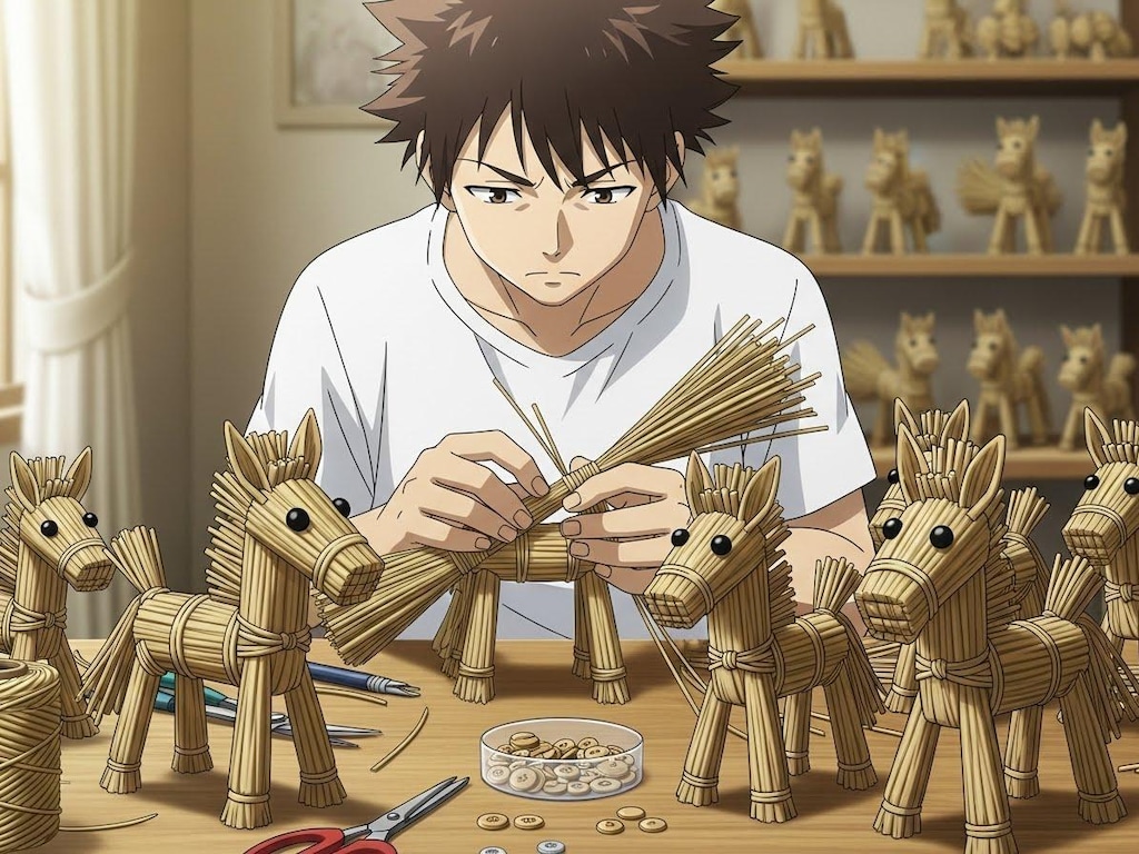 来年の干支の縁起物を作る