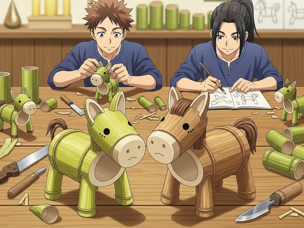 来年の干支の縁起物を作る