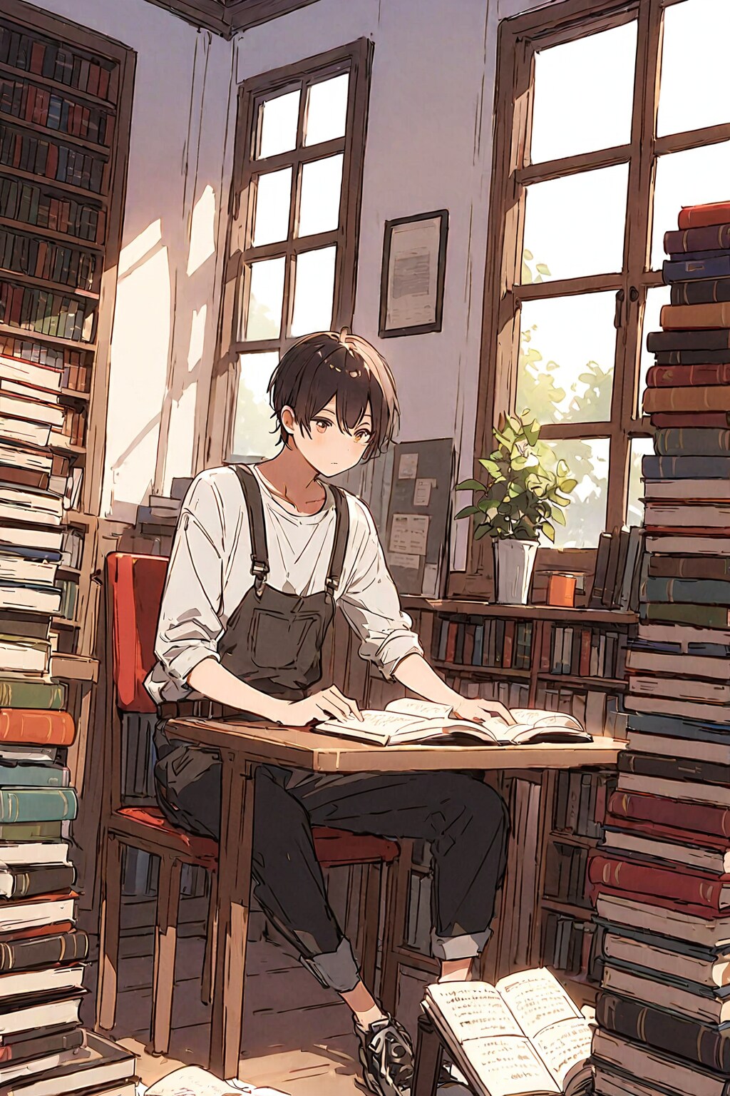 カジュアルな図書館 | の人気AIイラスト・グラビア