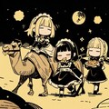 🍕🐫おピッツァと 拒否系ラクダと メイドちゃん ゆるゆる行くよ 月の砂漠を🍕🐫 5枚目