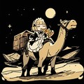 🍕🐫おピッツァと 拒否系ラクダと メイドちゃん ゆるゆる行くよ 月の砂漠を🍕🐫 8枚目