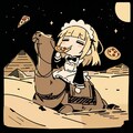 🍕🐫おピッツァと 拒否系ラクダと メイドちゃん ゆるゆる行くよ 月の砂漠を🍕🐫 3枚目