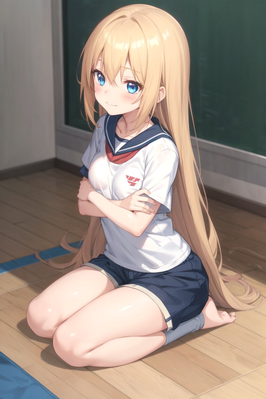 体育で休憩する愛梨紗ちゃん | の人気AIイラスト・グラビア