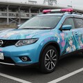 初音ミク痛車エクストレイルパトロールカー 2枚目