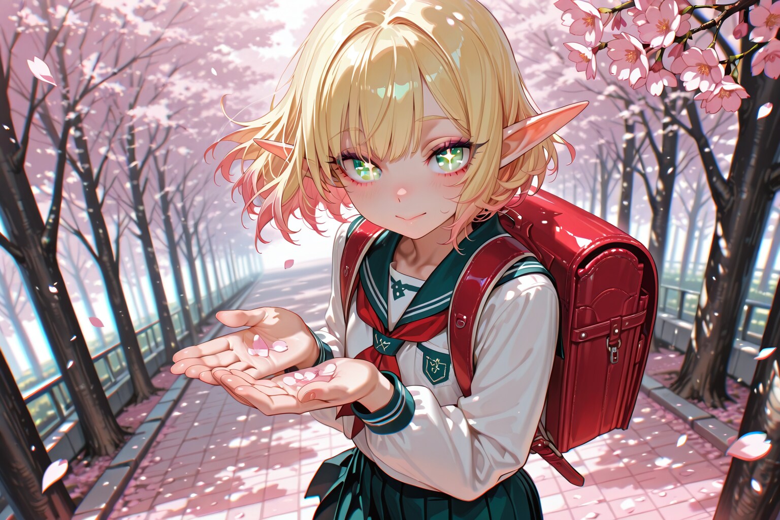 入学するエルフの女の子 | の人気AIイラスト・グラビア