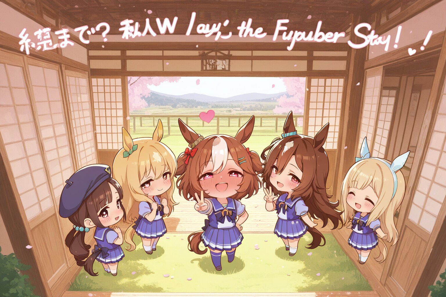 室内に芝のある部屋。