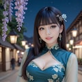チャイナドレスの美女 10枚目