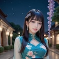 チャイナドレスの美女 8枚目