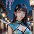 チャイナドレスの美女 7枚目