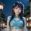チャイナドレスの美女 6枚目