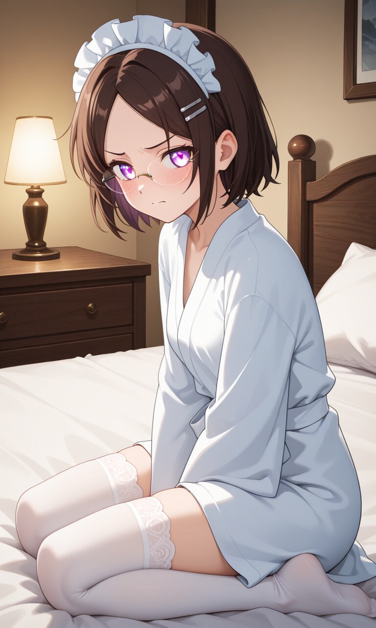 スタンバイさせられた眼鏡っ娘