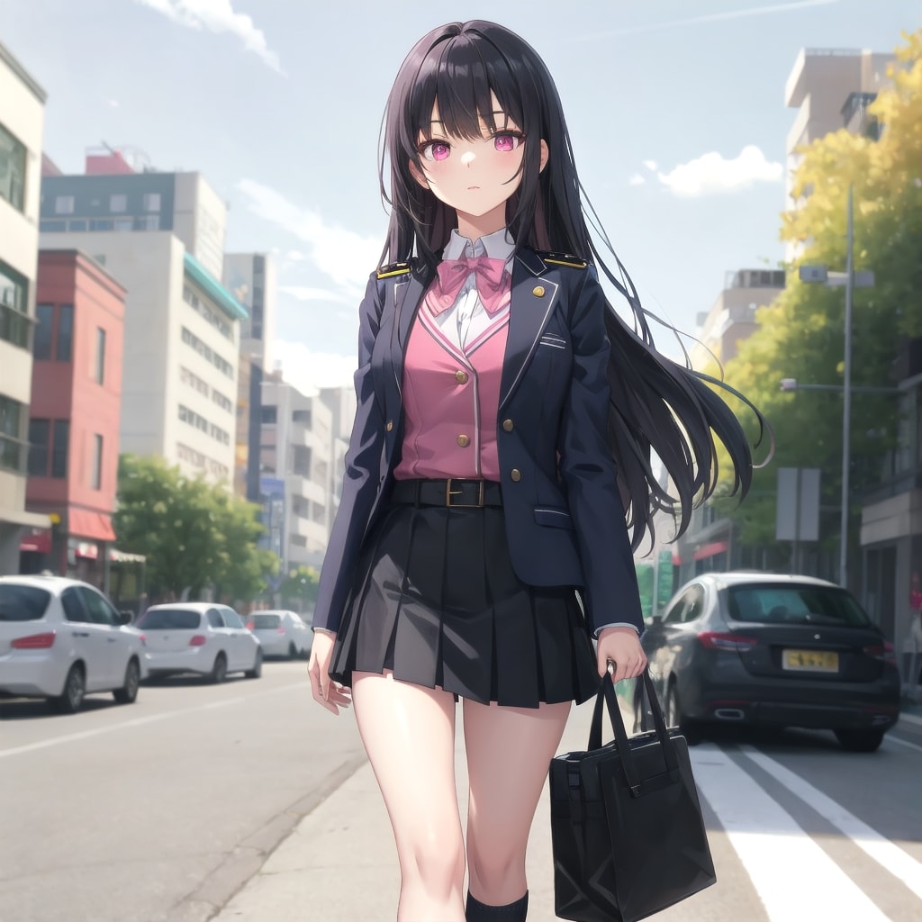 青とピンクの調和