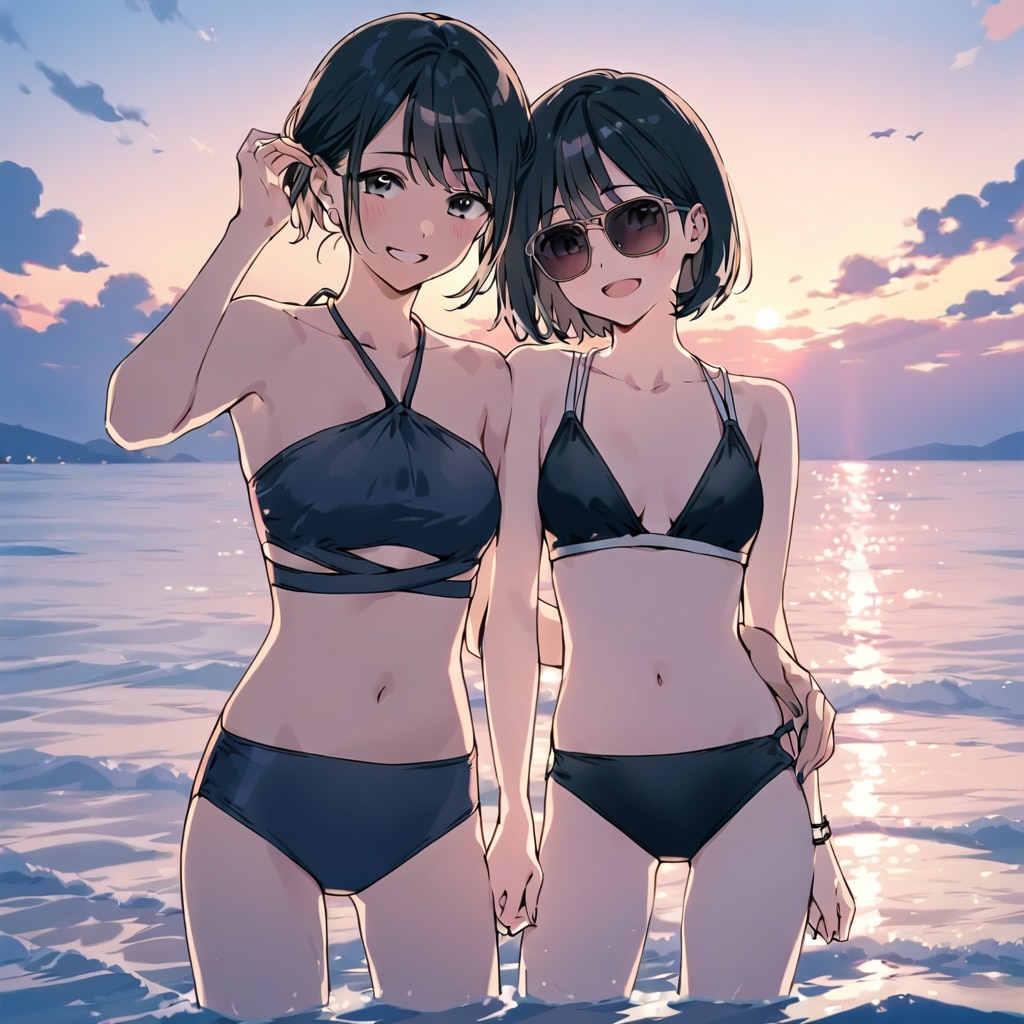 夏の夕暮れ